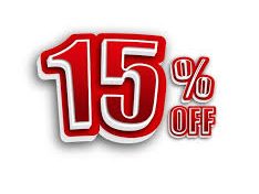 Sconto del 15%